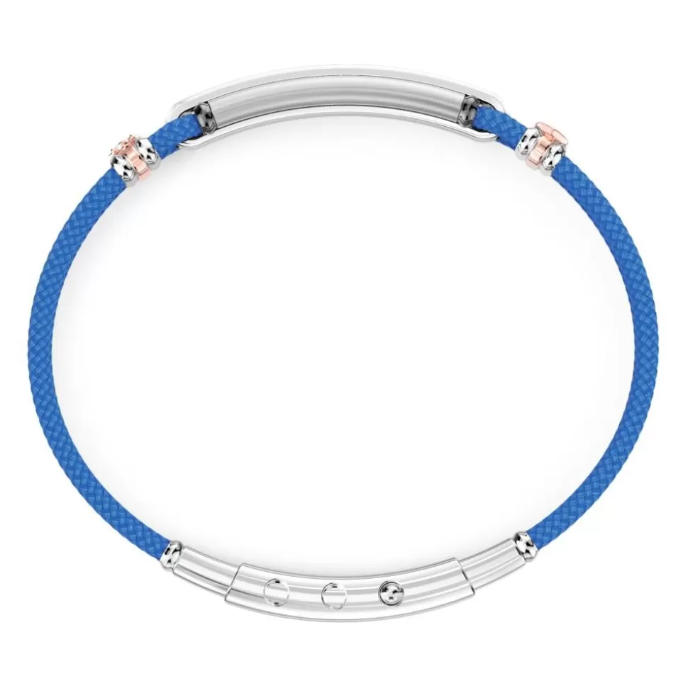 Bracelet Zancan En Kevlar Avec Plaque Et Pierres Noires.^Zancan Gioielli New