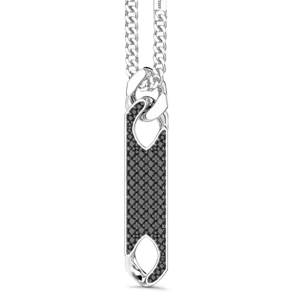 Collier Zancan En Argent Avec Pendentif Plaque Et Pierres.^Zancan Gioielli Hot