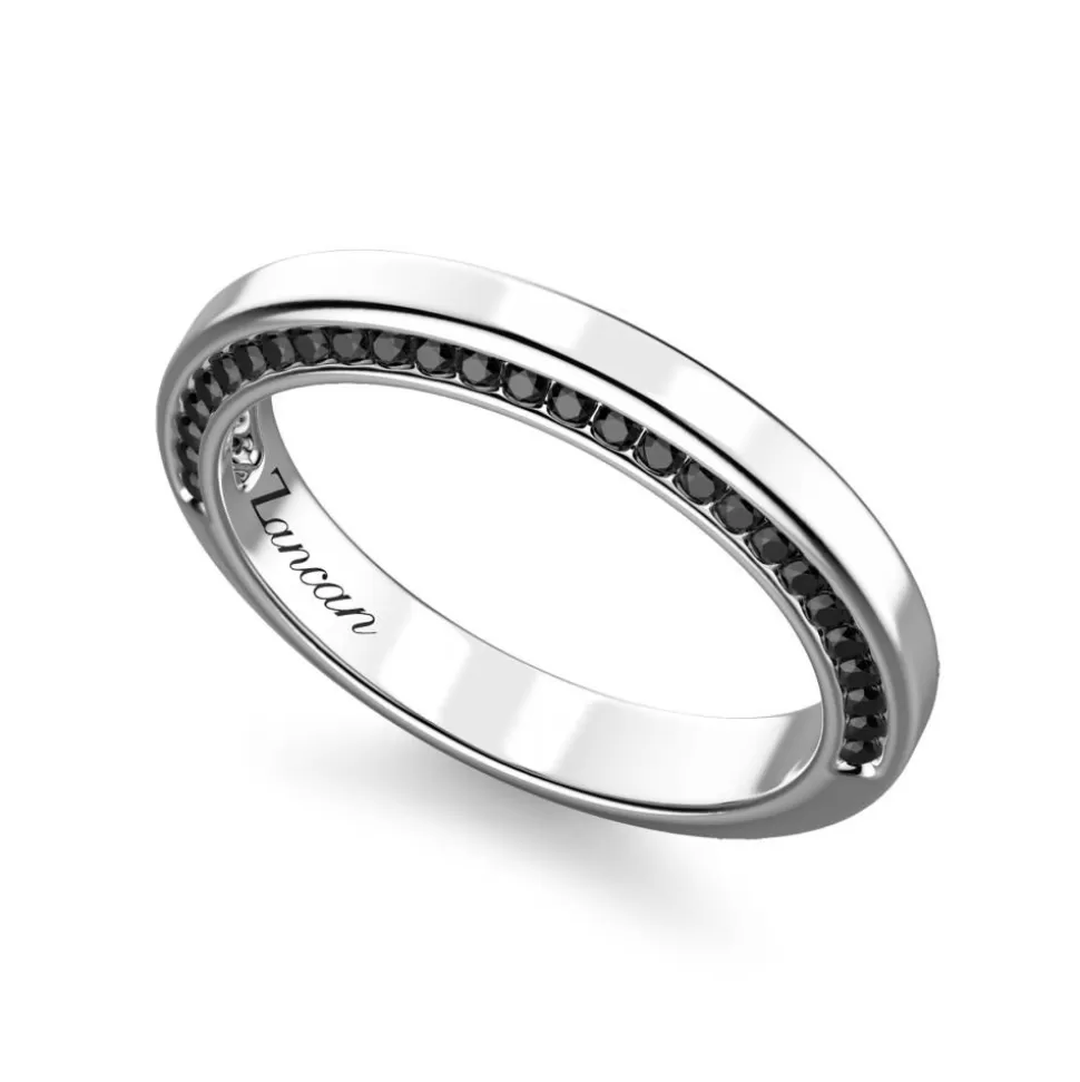 Silver And Black Stone Ring.^Zancan Gioielli Best