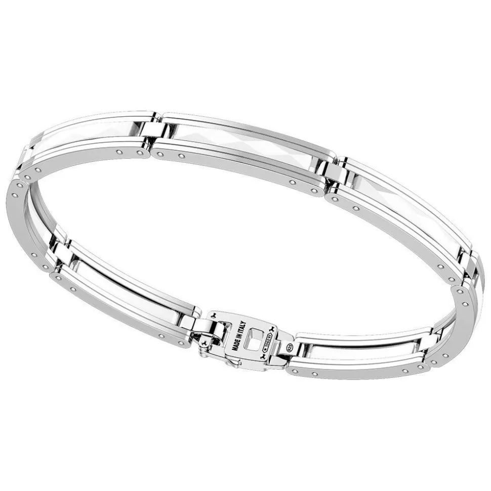 Zancan Bracelet Made From Silver And Ceramic.^Zancan Gioielli Online