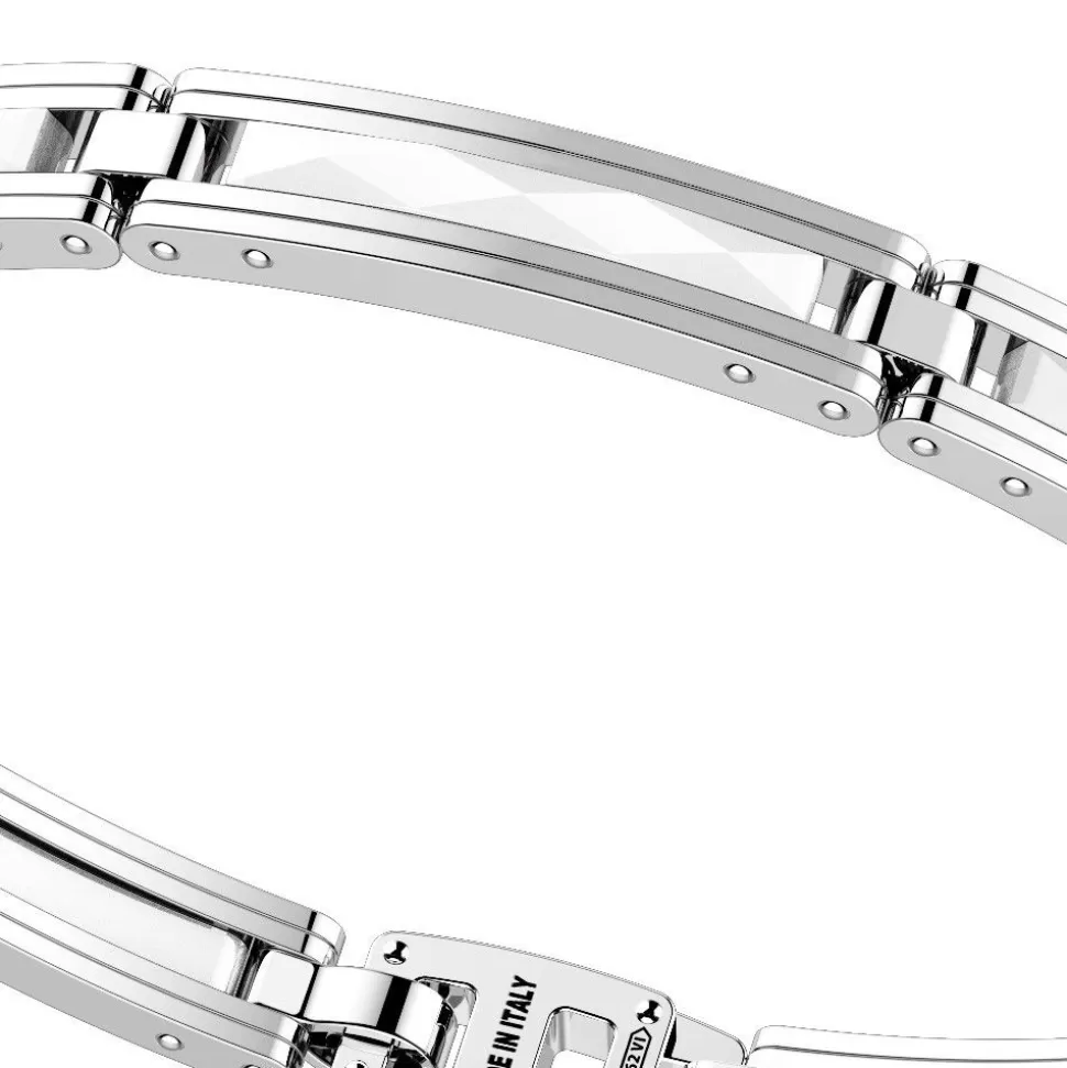 Zancan Bracelet Made From Silver And Ceramic.^Zancan Gioielli Online
