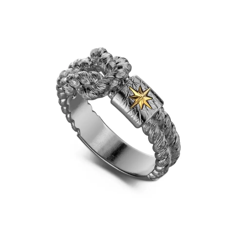 Zancan Burnished Silver Ring With Knot.^Zancan Gioielli Cheap