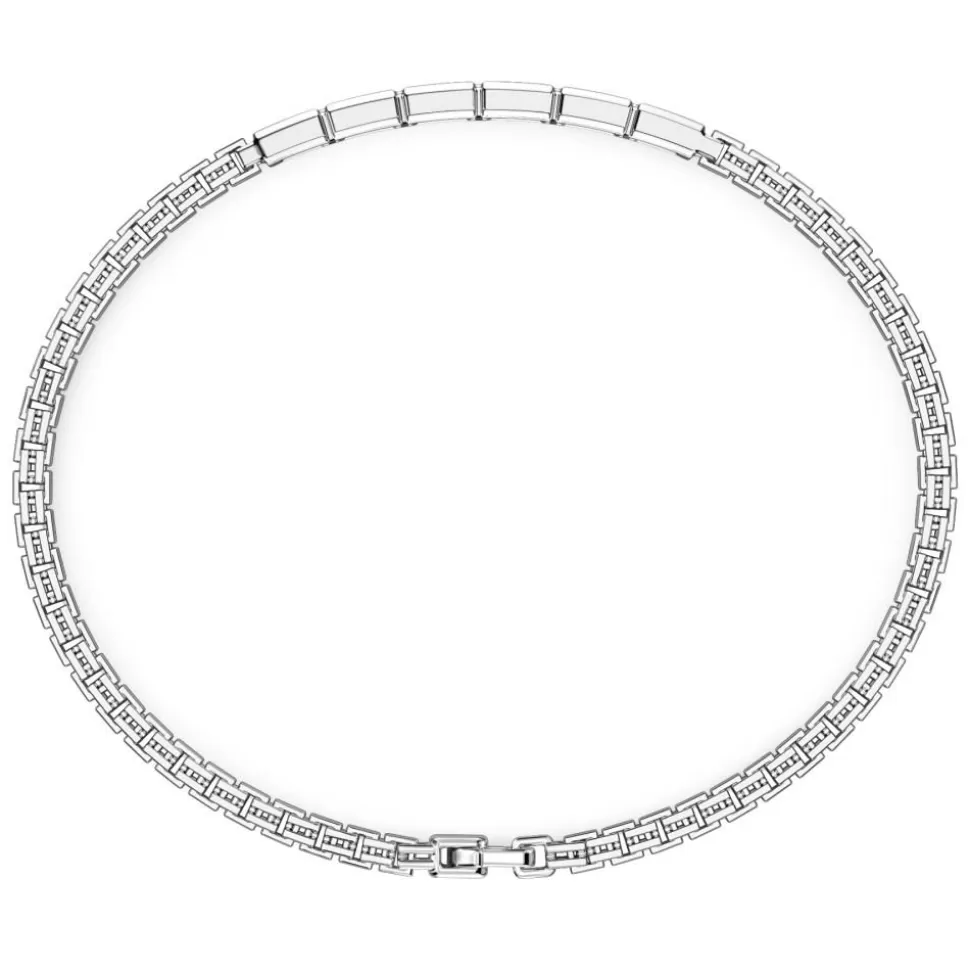 Zancan Silver Bracelet With Tag And White Stones.^Zancan Gioielli Flash Sale