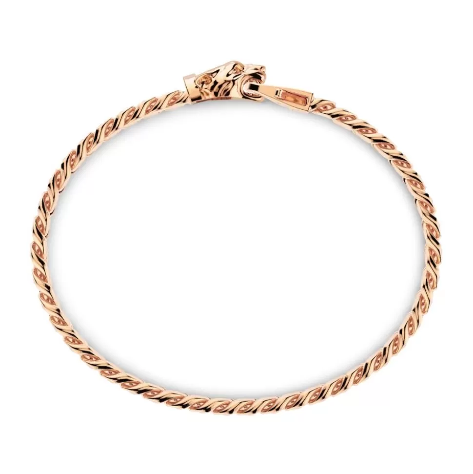 Zancan Silver Curb Chain Bracelet With Panther Head Closure.^Zancan Gioielli Discount