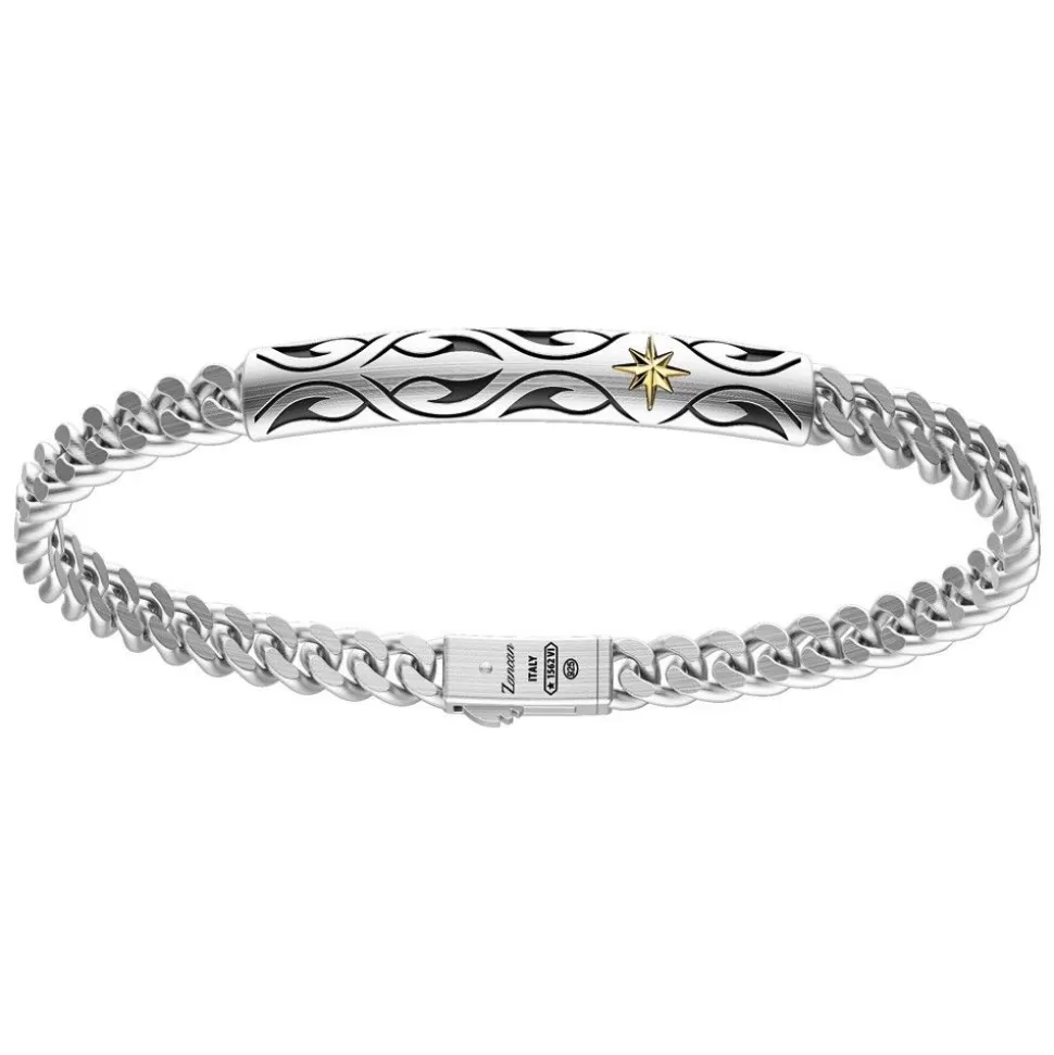 Zancan Silver Curb Chain Bracelet With Tag.^Zancan Gioielli Discount