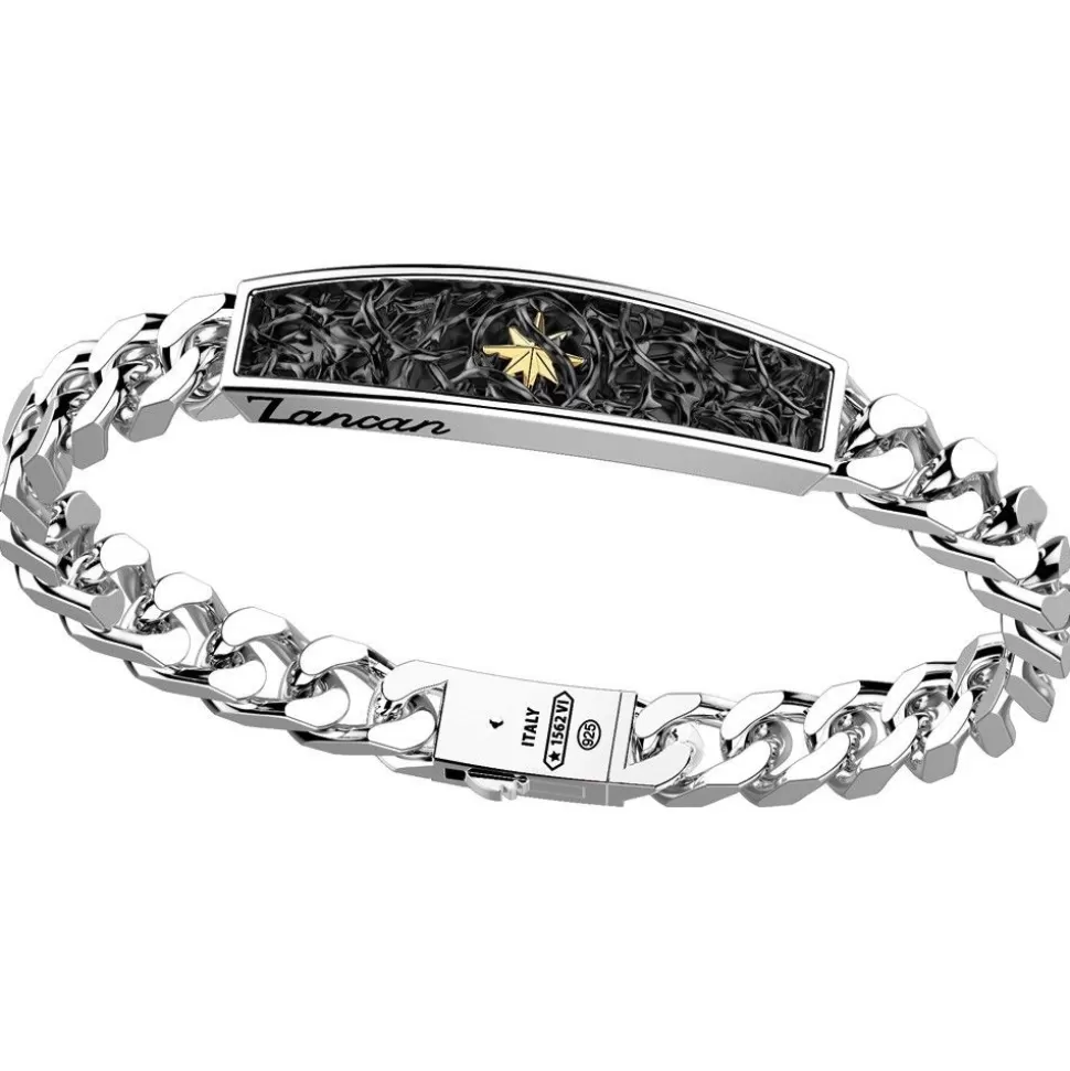 Zancan Silver Curb Chain Bracelet With Tag.^Zancan Gioielli Flash Sale