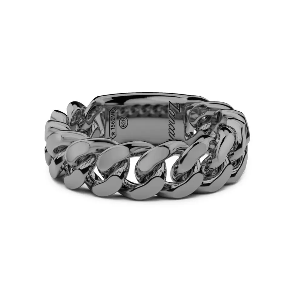 Zancan Silver Curb Chain Ring.^Zancan Gioielli Flash Sale
